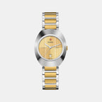 DiaStar Original Women Automatic Yellow Dial Analog Stainless Steel Watch R12170253