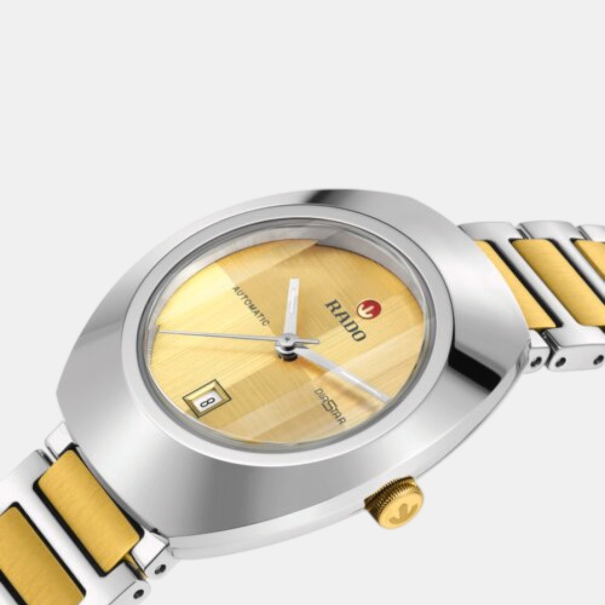 Diastar Women Automatic Yellow Dial Analog Stainless Steel Watch R12170253