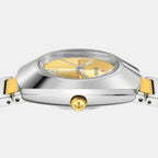 DiaStar Original Women Automatic Yellow Dial Analog Stainless Steel Watch R12170253