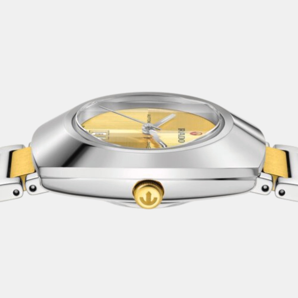 Diastar Women Automatic Yellow Dial Analog Stainless Steel Watch R12170253