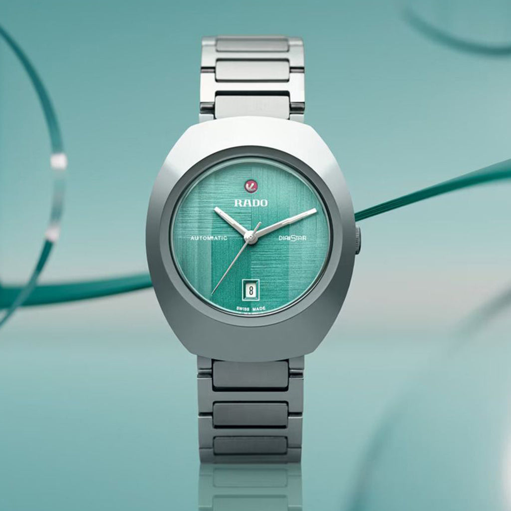 DiaStar Original Women Automatic Turquoise Dial Analog Stainless Steel Watch R12170323