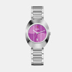 DiaStar Original Women Automatic Purple Dial Analog Stainless Steel Watch R12170333