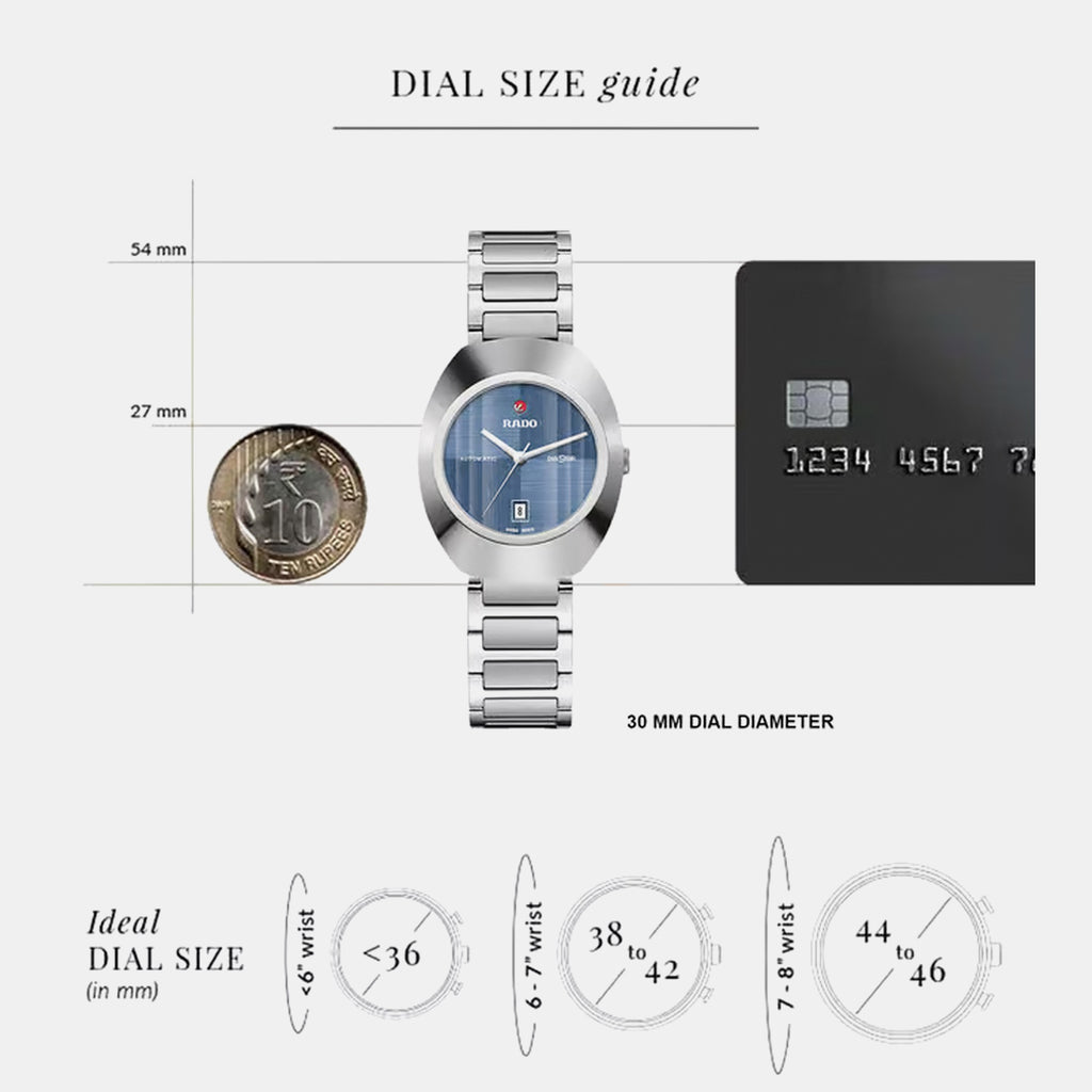 DiaStar Original Women Automatic Blue Dial Analog Stainless Steel Watch R12170343