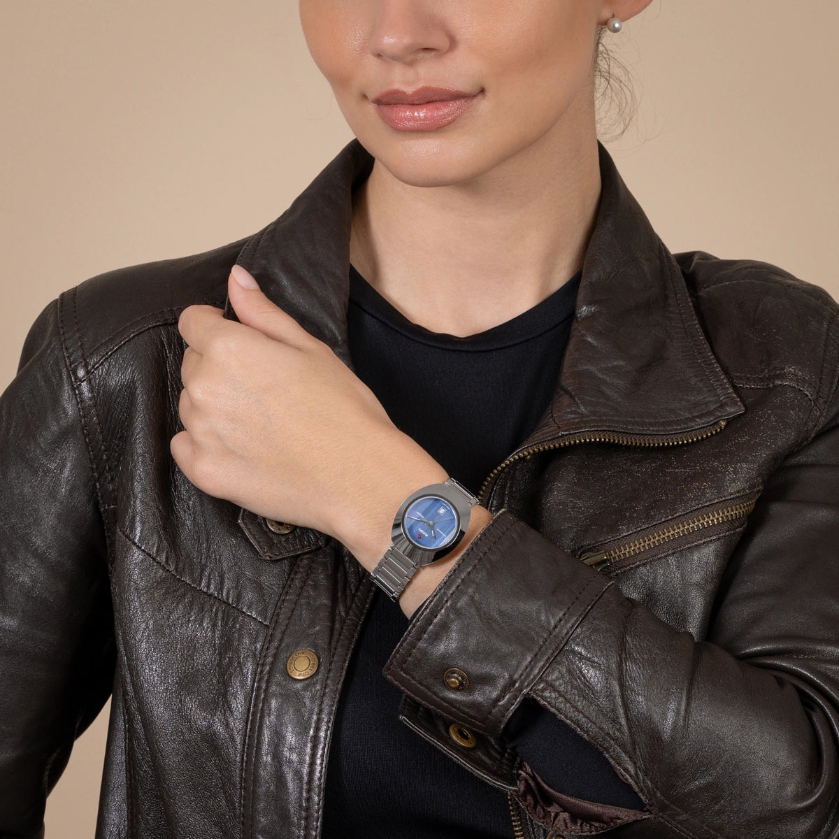Diastar Women Automatic Blue Dial Analog Stainless Steel Watch R12170343