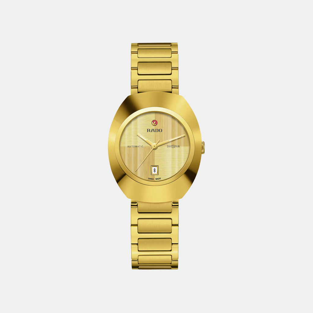 Diastar Original Women Automatic Yellow Dial Analog Stainless Steel Watch R12171253