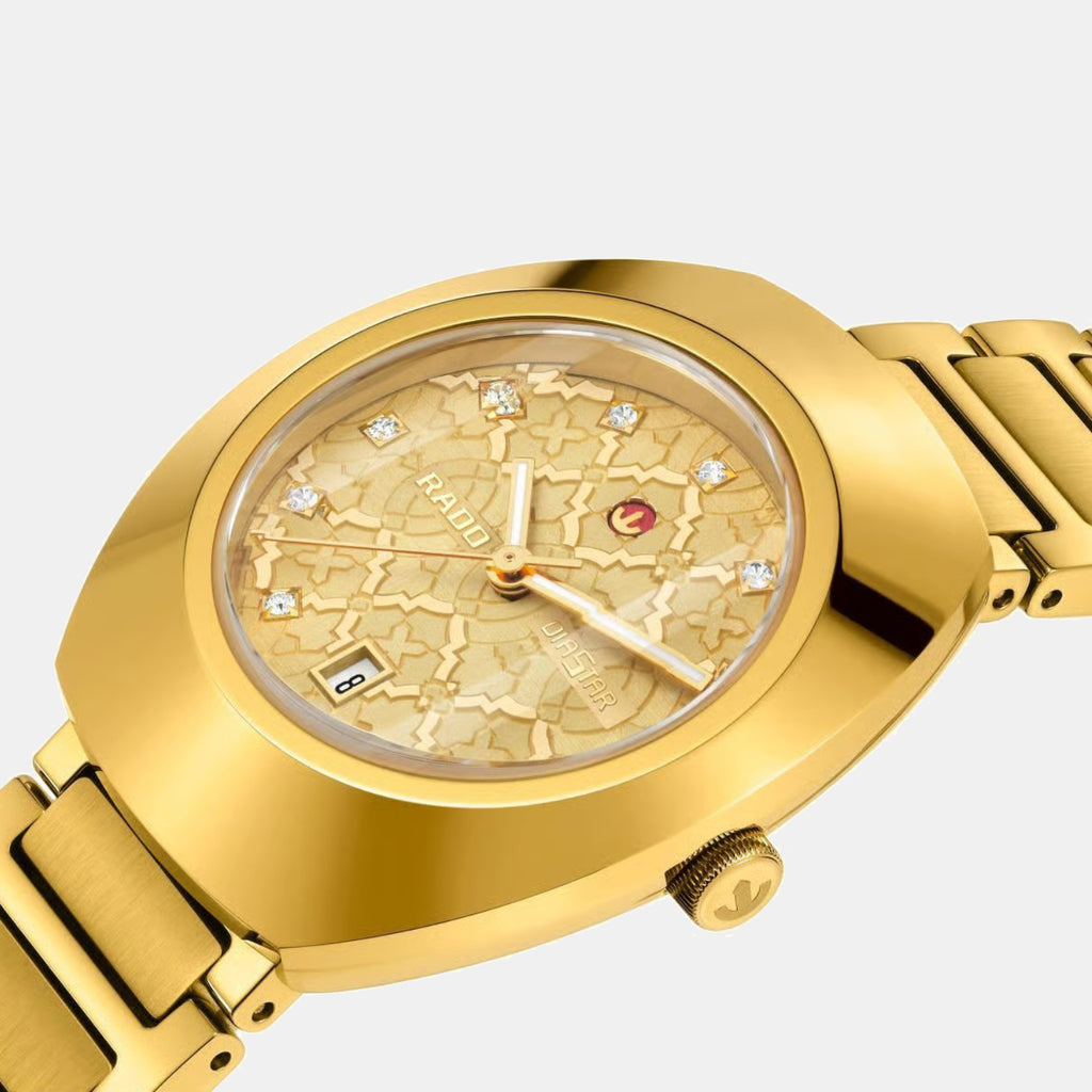 Diastar Original Women Automatic Gold Dial Analog Stainless Steel Watch R12171263