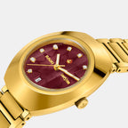 Diastar Men Automatic Red Dial Analog Stainless Steel Watch R12171573