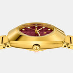 Diastar Men Automatic Red Dial Analog Stainless Steel Watch R12171573