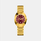Diastar Men Automatic Red Dial Analog Stainless Steel Watch R12171573