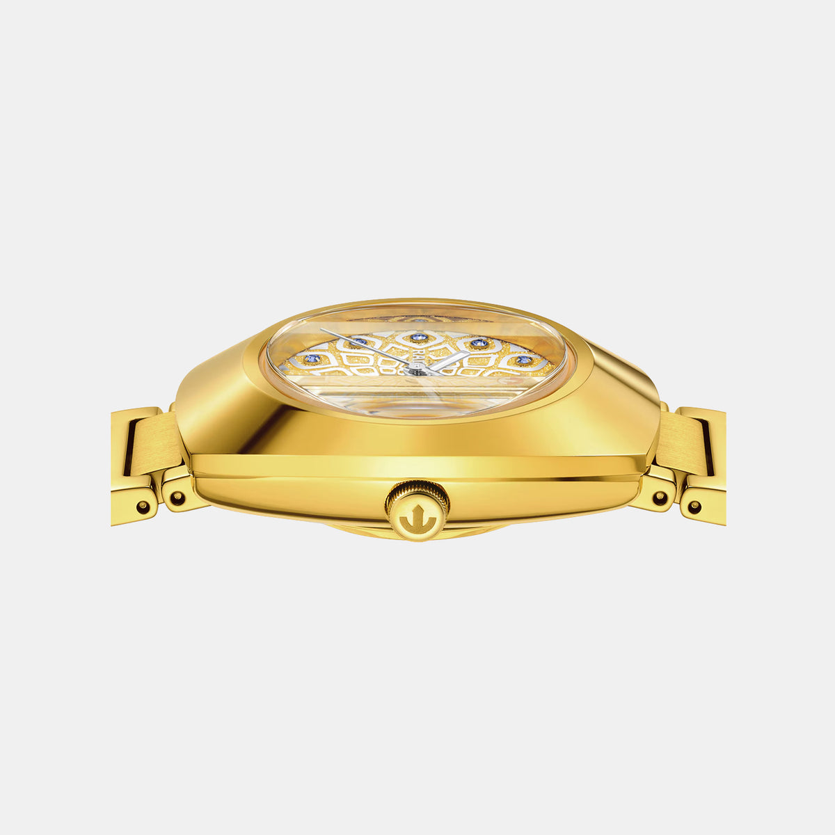 Diastar Women Automatic Yellow Dial Analog Stainless Steel Watch R12171643