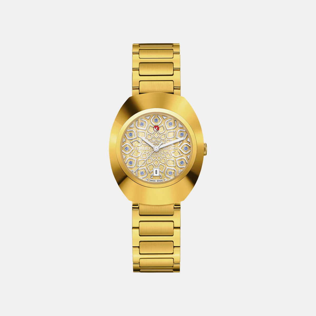 Diastar Women Automatic Yellow Dial Analog Stainless Steel Watch R12171643