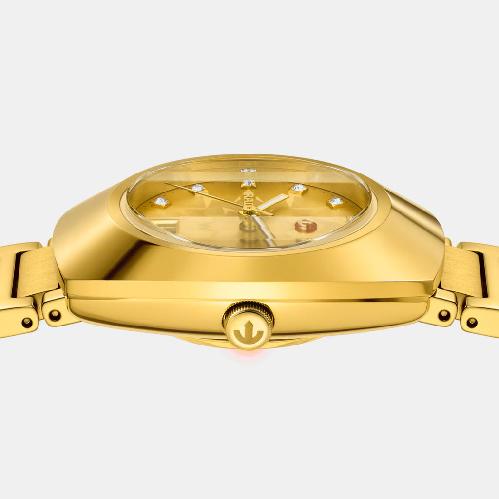 Diastar Women Automatic Gold Dial Analog Stainless Steel Watch R12171663
