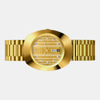 Diastar Men Quartz Champagne Dial Analog Stainless Steel Watch R12304303