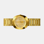 DiaStar Original Women Quartz Gold Dial Analog Stainless Steel Watch R12306303
