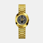 DiaStar Original Women Quartz Black Dial Analog Stainless Steel Watch R12306313