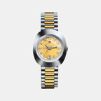 DiaStar Original Women Automatic Gold Dial Analog Stainless Steel Watch R12403633