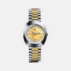 DiaStar Original Women Automatic Gold Dial Analog Stainless Steel Watch R12403633