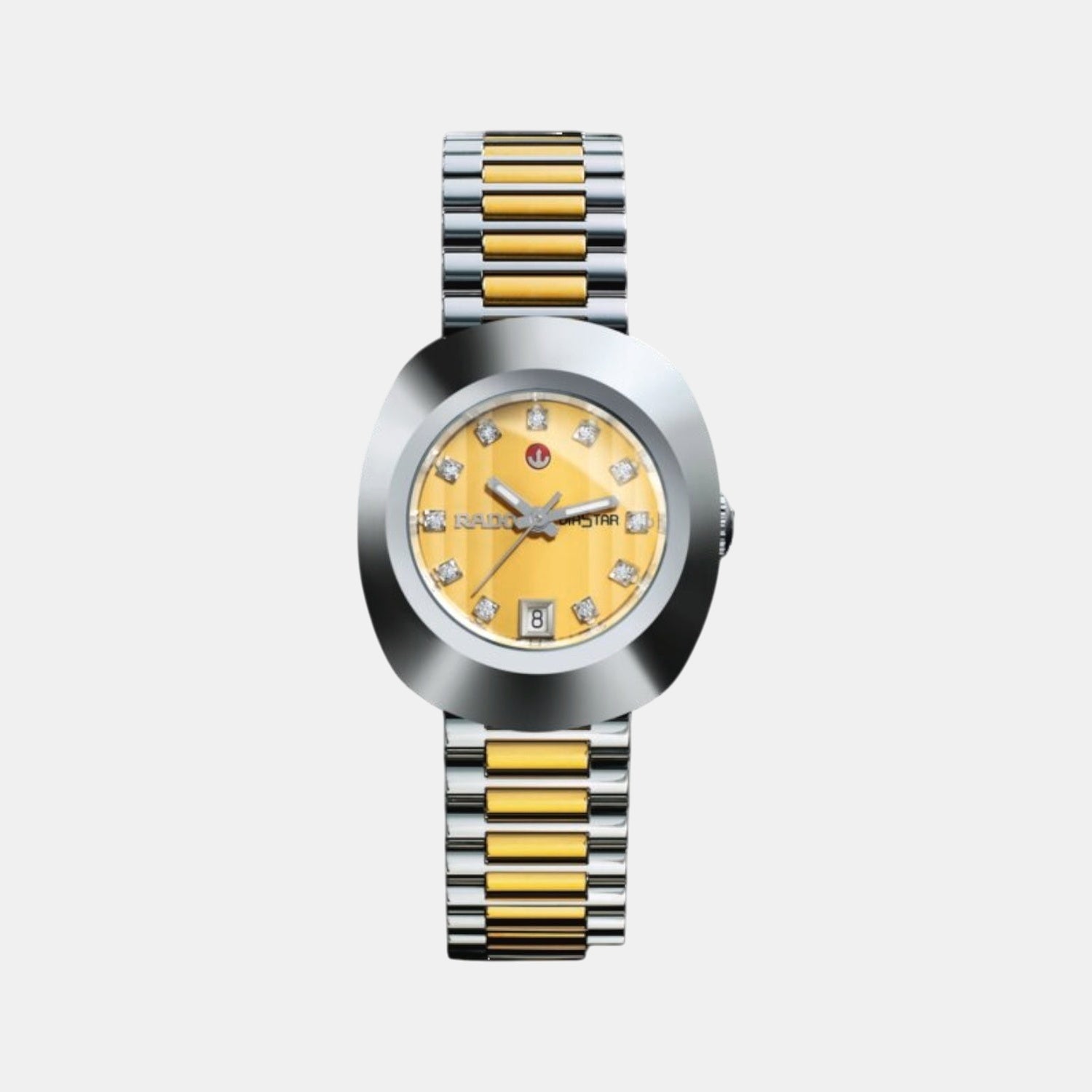 DiaStar Original Women Automatic Gold Dial Analog Stainless Steel Watch R12403633