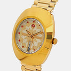 Diastar Men Automatic Gold Dial Analog Stainless Steel Watch R12413073