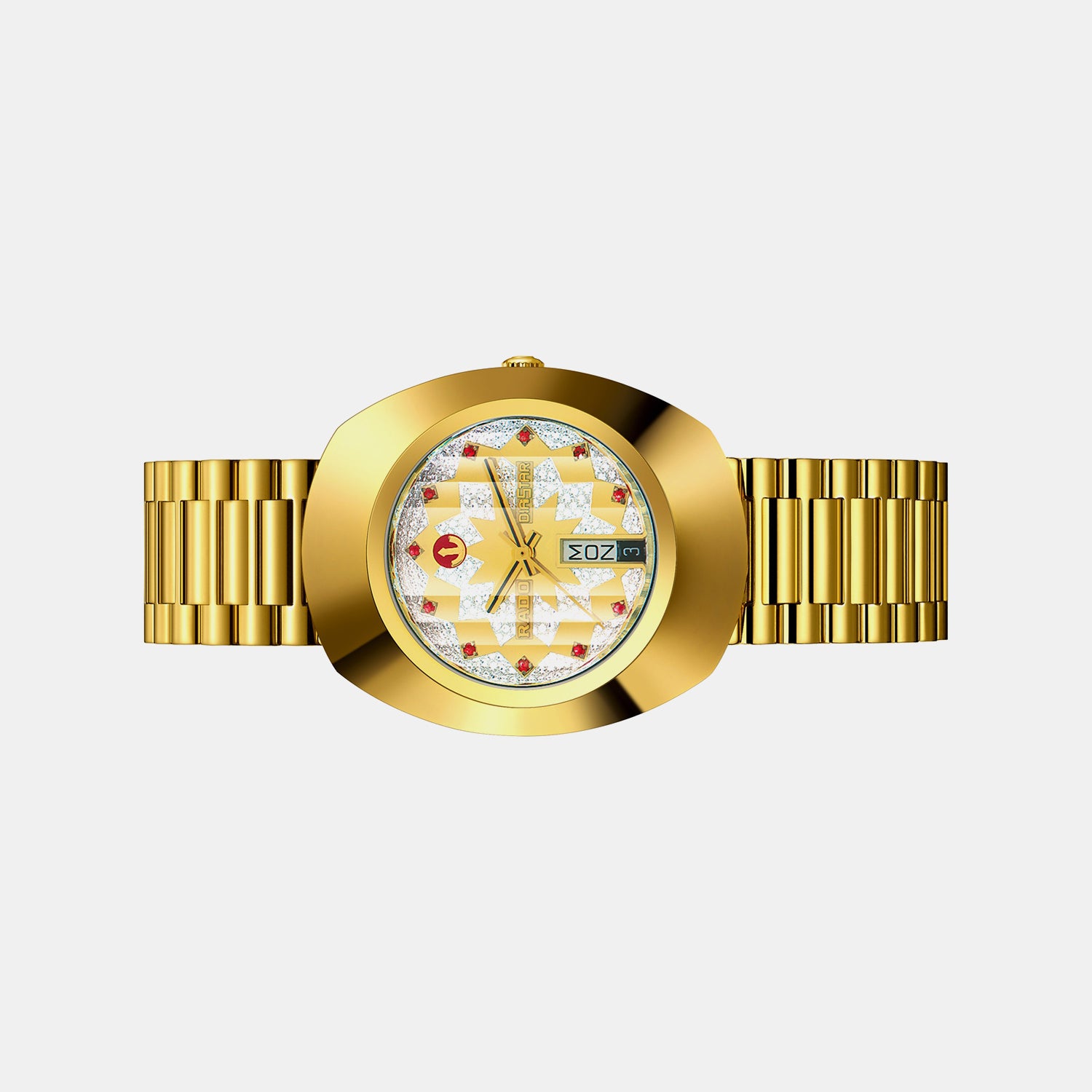 Diastar Men Automatic Gold Dial Analog Stainless Steel Watch R12413073