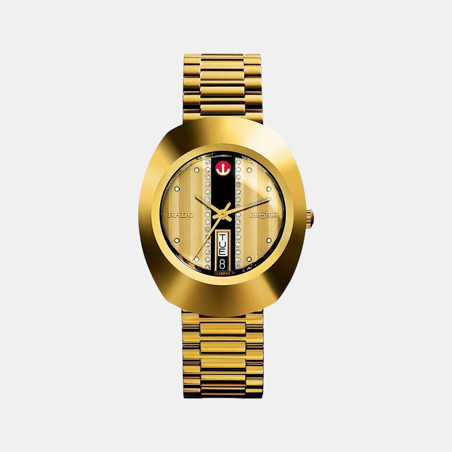 Diastar Men Automatic Gold Dial Analog Stainless Steel Watch R12413343