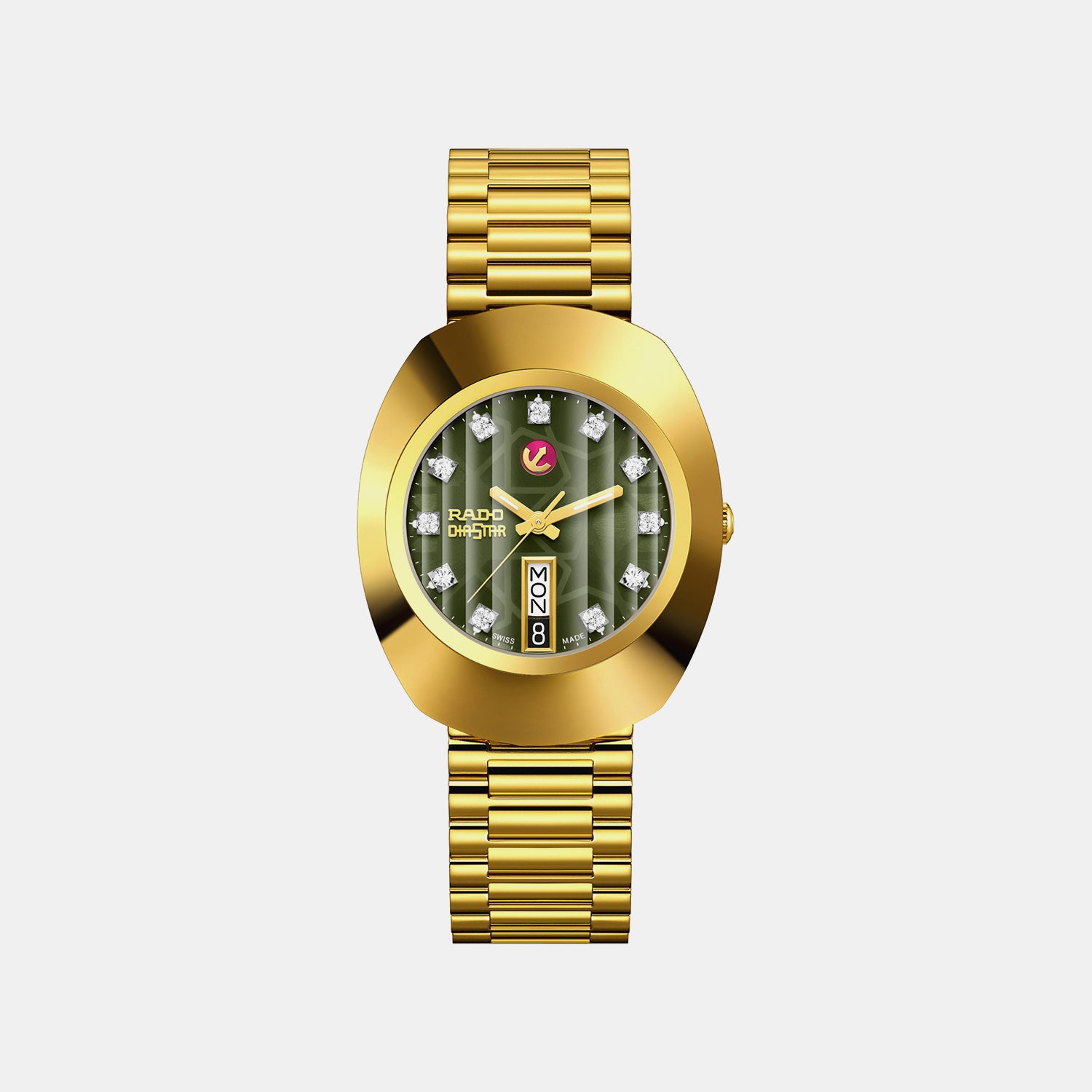 Diastar Men Automatic Green Dial Analog Stainless Steel Watch R12413533
