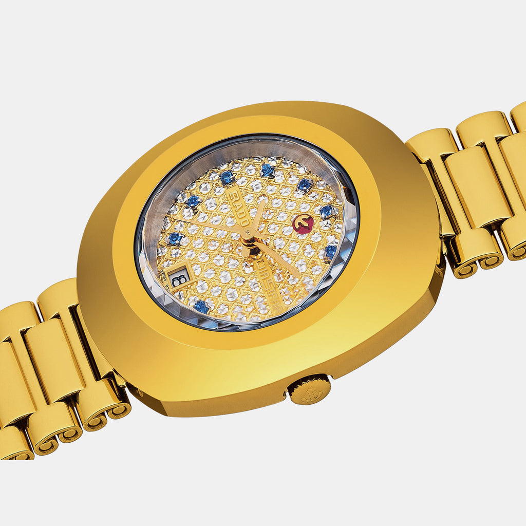 Diastar Women Automatic Gold Dial Analog Stainless Steel Watch R12416393