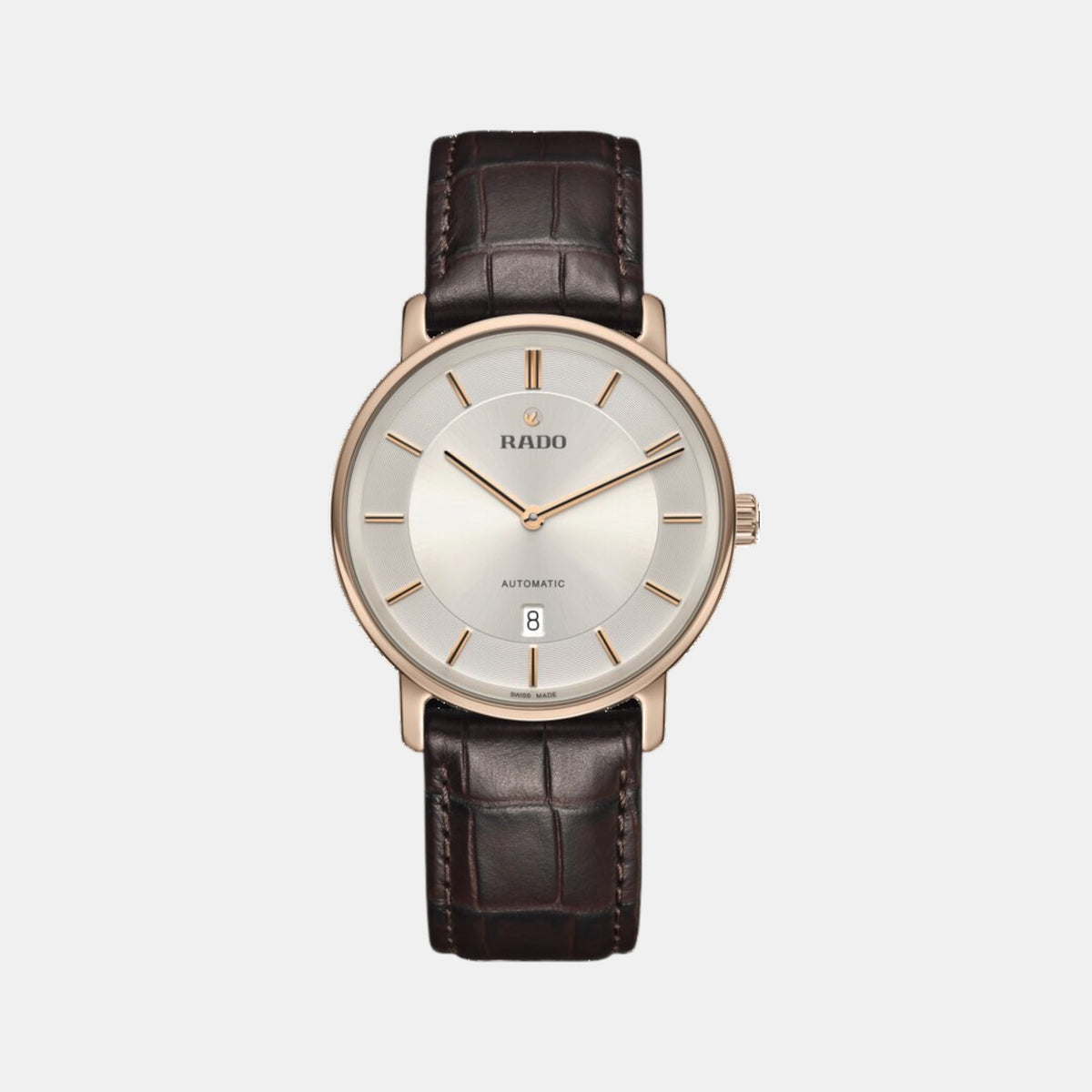 Diamaster Men Automatic Silver Dial Analog Leather Watch R14068036