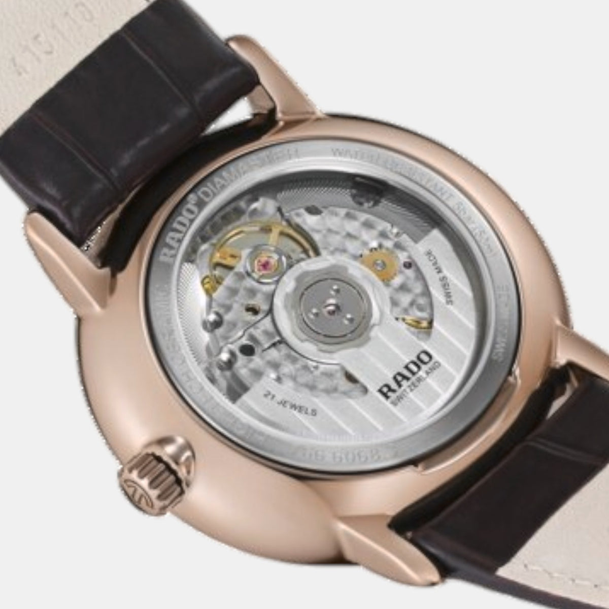 Diamaster Men Automatic Silver Dial Analog Leather Watch R14068036