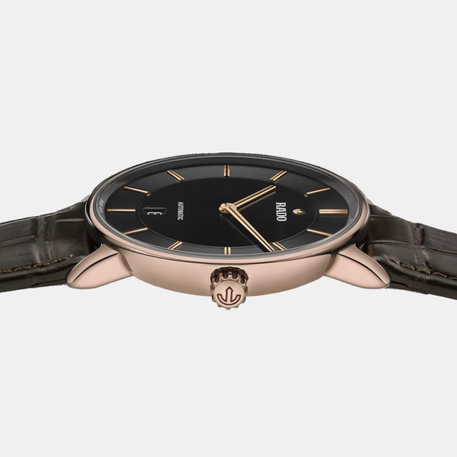 Diamaster Men Automatic Black Dial Analog Leather Watch R14068176