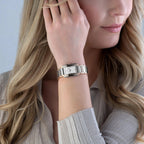 Integral Diamonds Women Quartz White Dial Analog Stainless Steel Watch R20141712