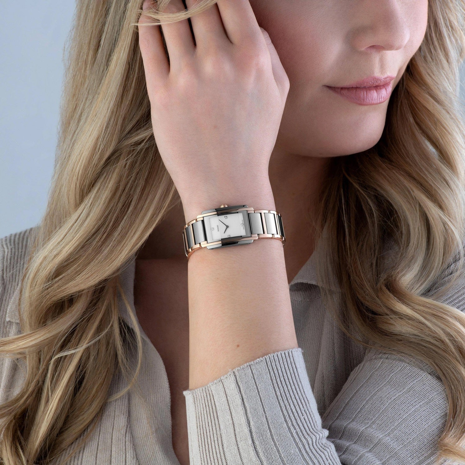 Integral Diamonds Women Quartz White Dial Analog Stainless Steel Watch R20141712