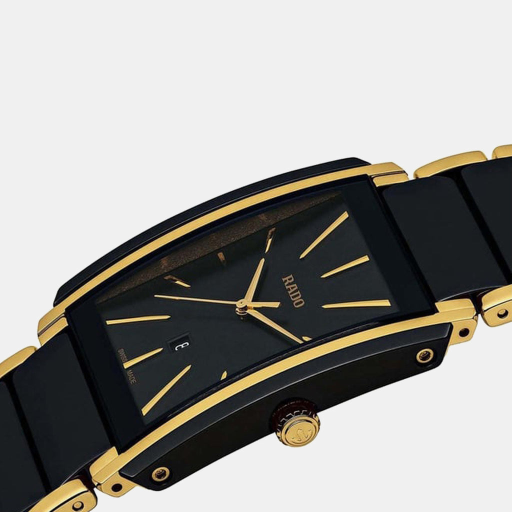 Men Quartz Black Dial Analog Stainless Steel Watch R20204162