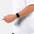 Integral Diamonds Unisex Quartz Black Dial Analog Stainless Steel Watch R20204712
