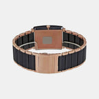 Integral Diamonds Men Quartz Black Dial Analog Stainless Steel Watch R20207712