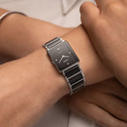 Integral Women Quartz Black Dial Analog Stainless Steel Watch R20250712