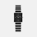 Integral Women Quartz Black Dial Analog Stainless Steel Watch R20250712