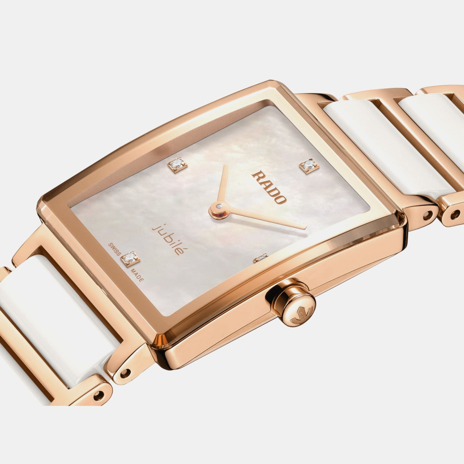 Integral Unisex Quartz White Mother Of Pearl Dial Analog Stainless Steel Watch R20251902