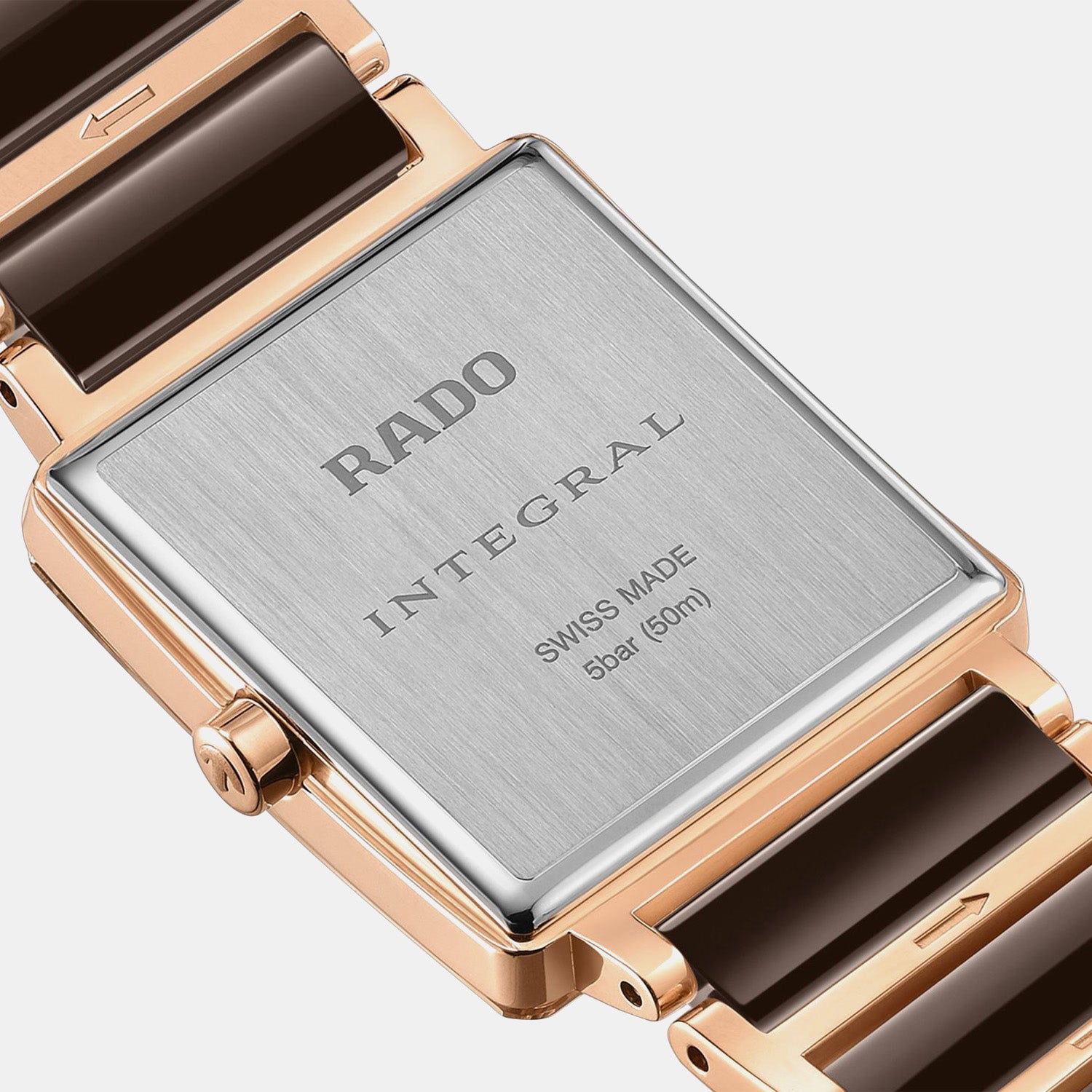 Integral Diamond Women Quartz Brown Dial Analog Ceramic Watch R20251912