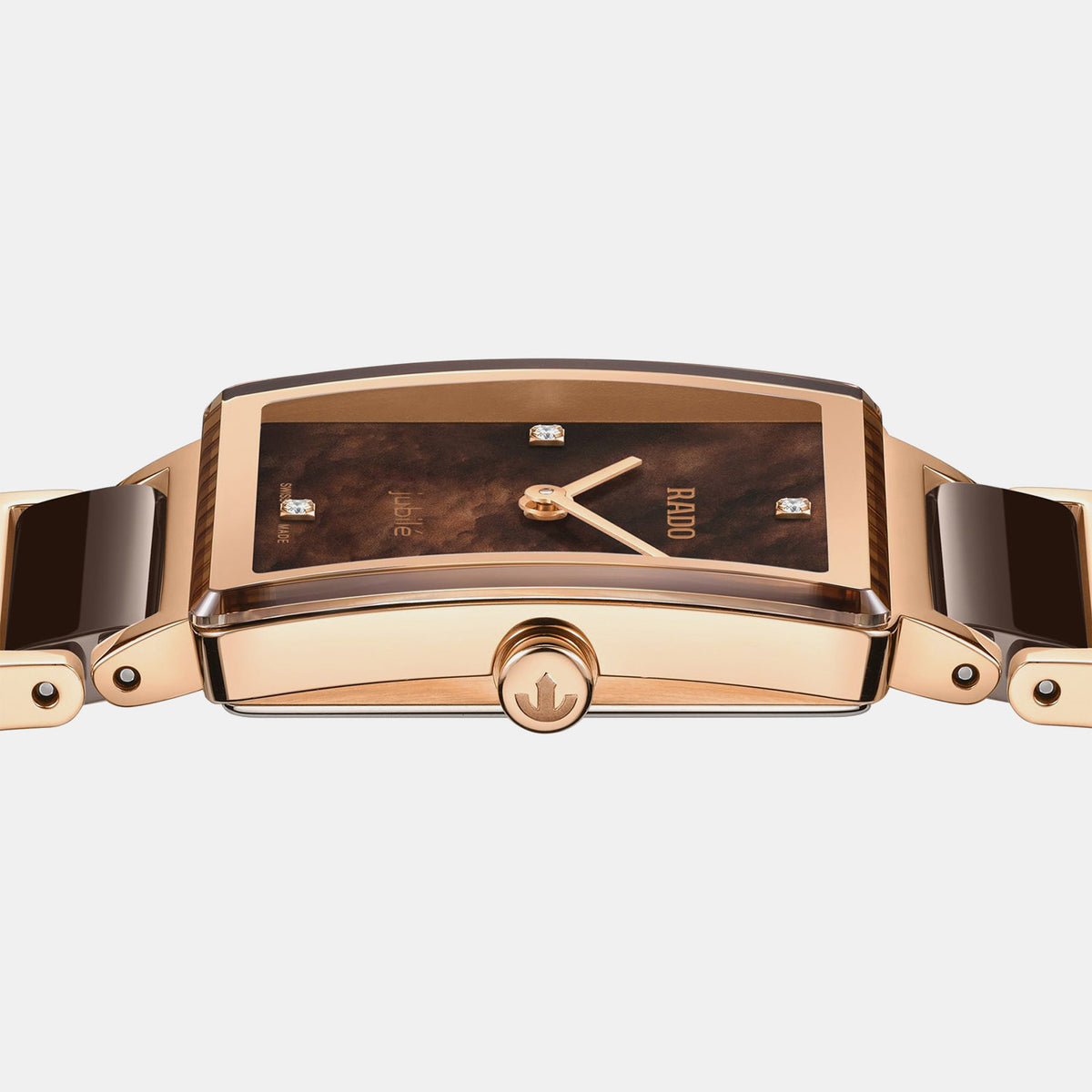 Integral Women Quartz Brown Dial Analog Ceramic Watch R20251912