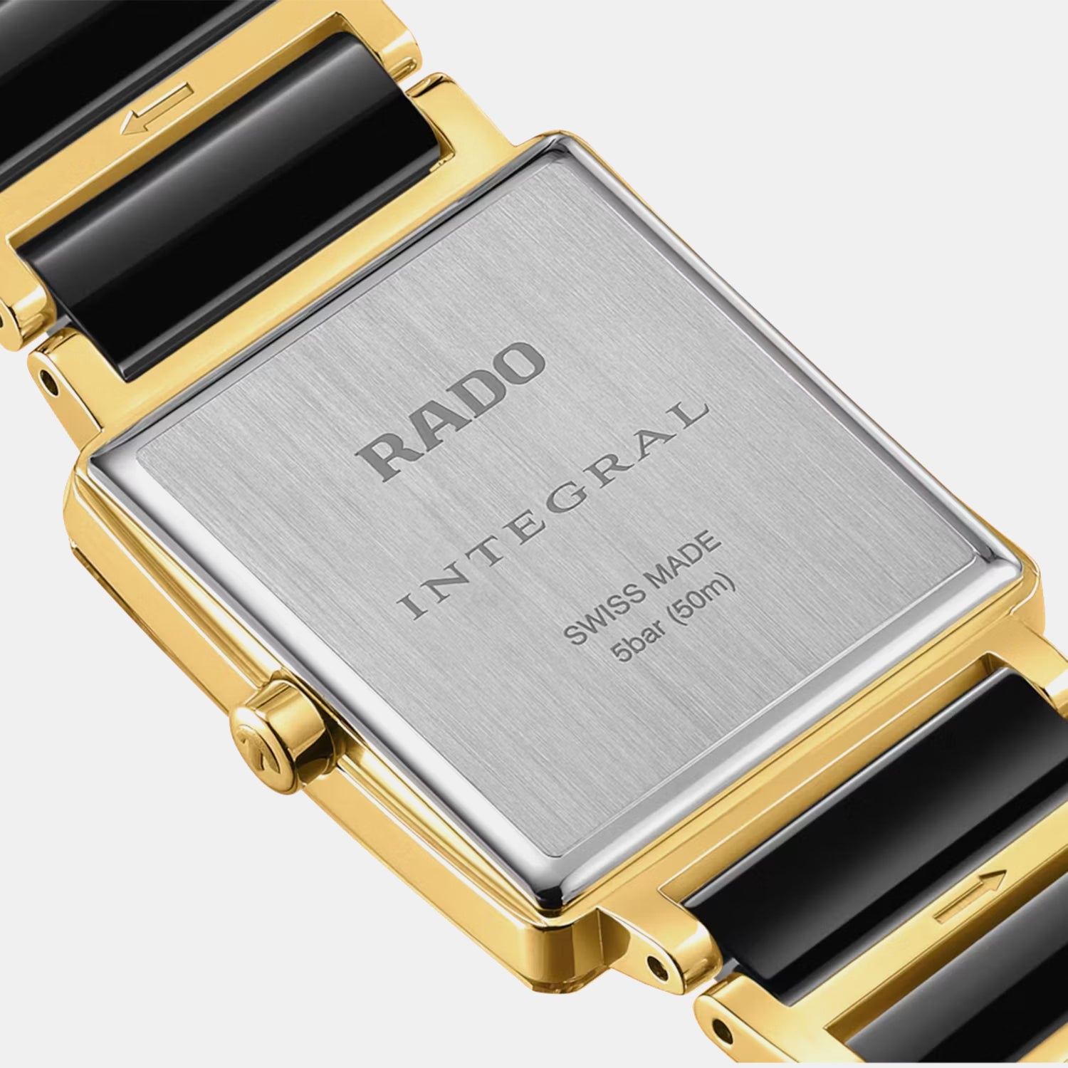 Integral Diamonds Unisex Quartz Black Dial Analog Stainless Steel Watch R20252702