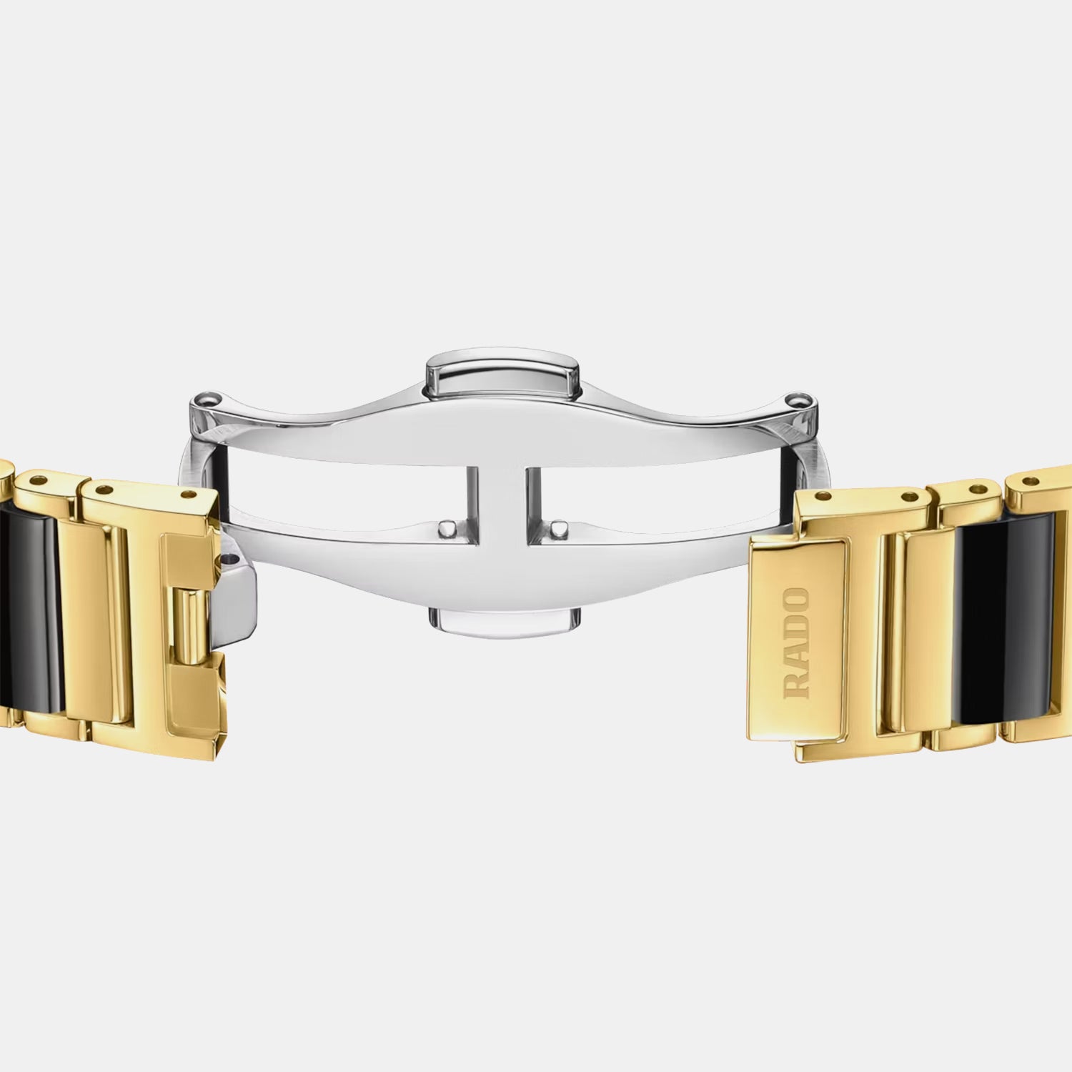 Integral Diamonds Unisex Quartz Black Dial Analog Stainless Steel Watch R20252702