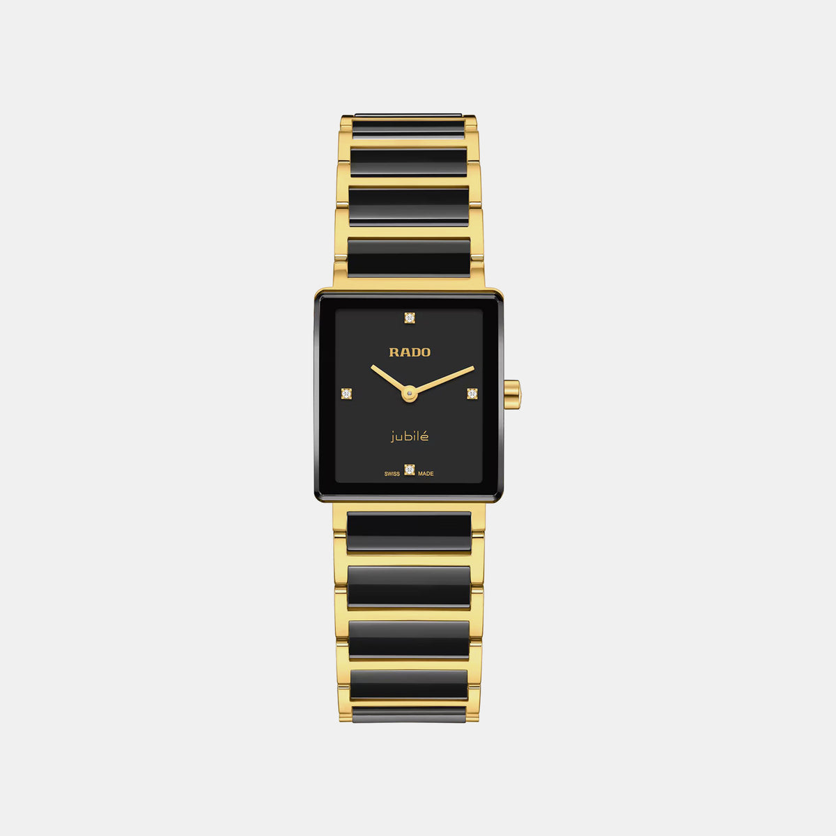 Integral Women Quartz Black Dial Analog Stainless Steel Watch R20252702