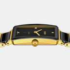 Integral Diamonds Unisex Quartz Black Dial Analog Stainless Steel Watch R20254712