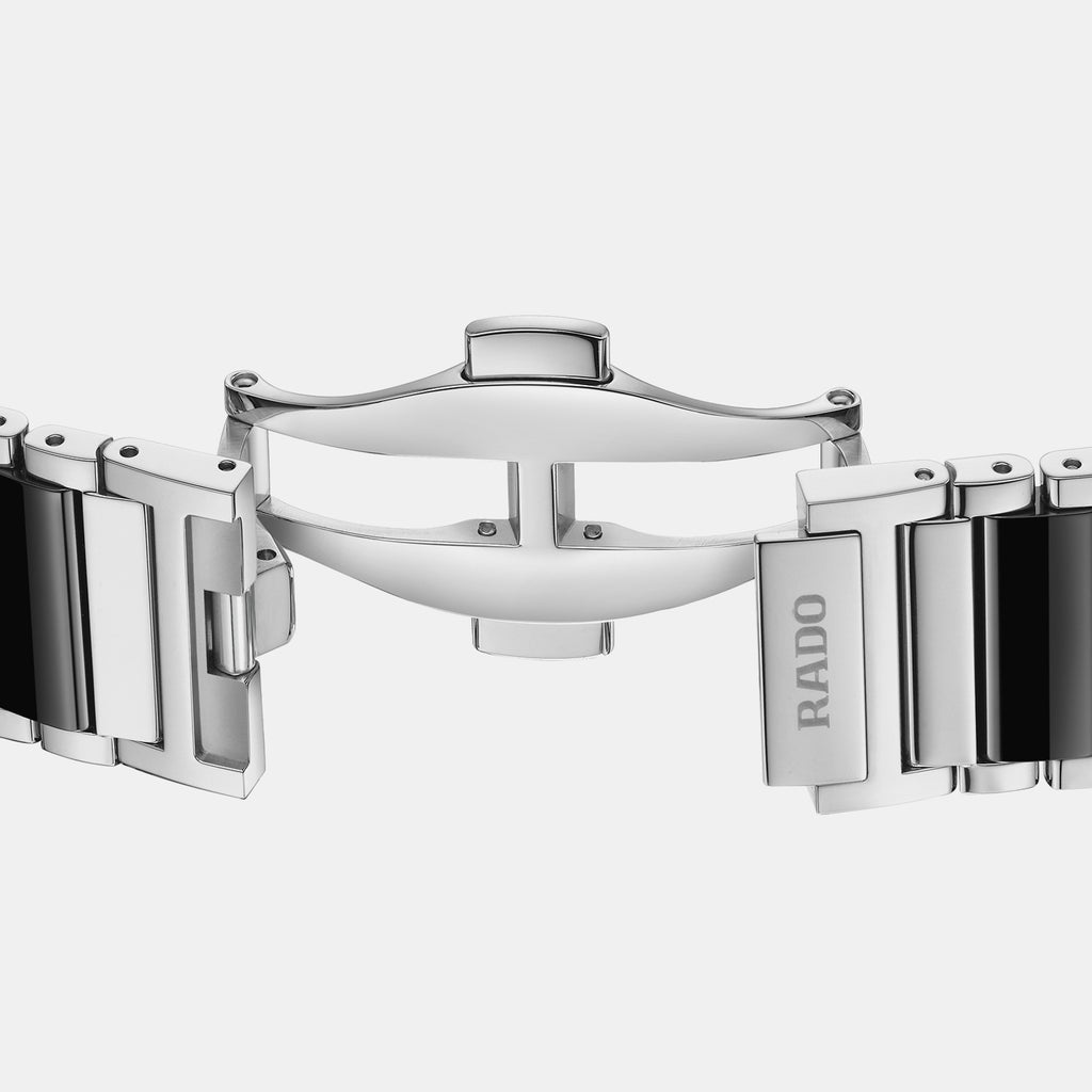 Integral Diamonds Men Quartz Black Dial Analog Stainless Steel Watch R20255712