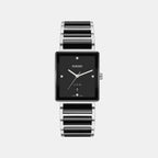 Integral Diamonds Men Quartz Black Dial Analog Stainless Steel Watch R20255712