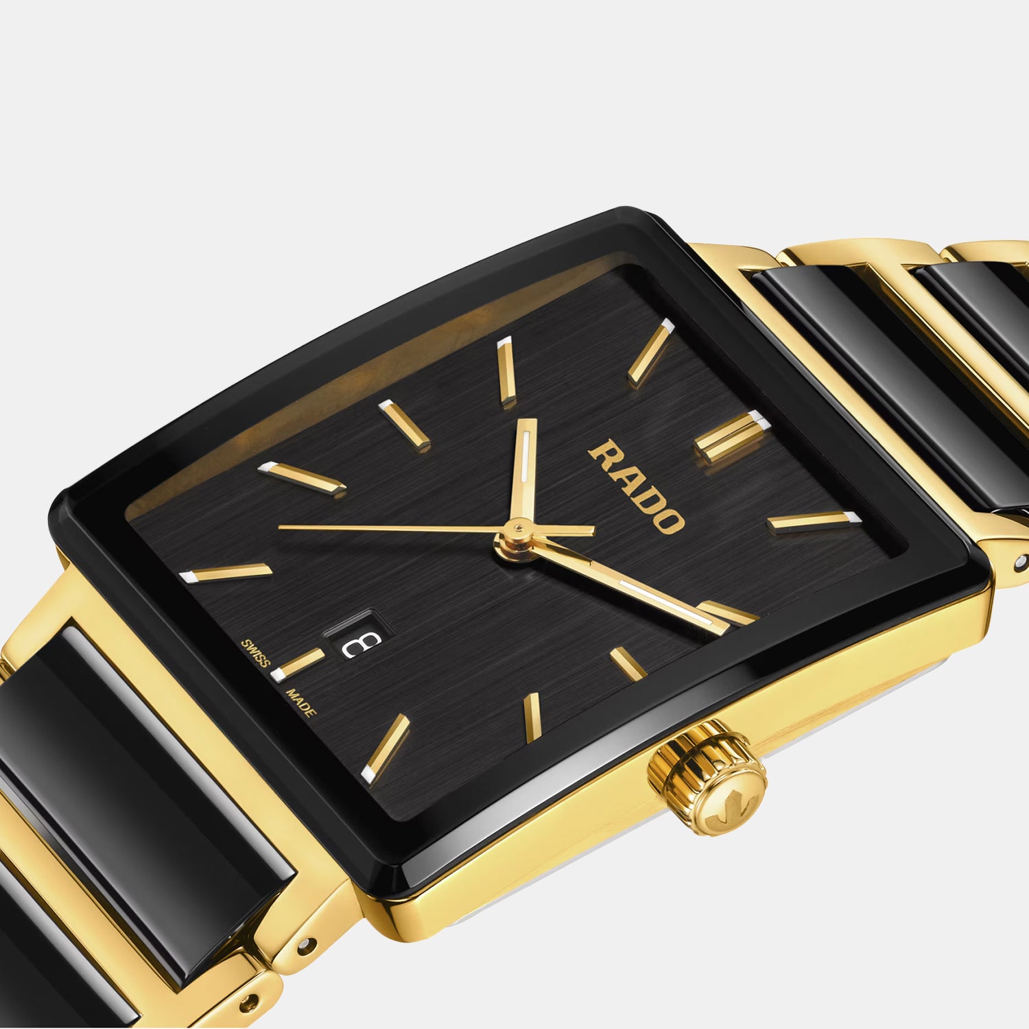Integral Unisex Quartz Black Dial Analog Stainless Steel Watch R20256162