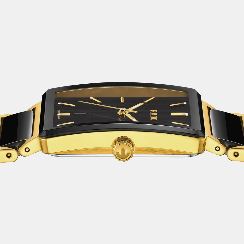 Integral Unisex Quartz Black Dial Analog Stainless Steel Watch R20256162