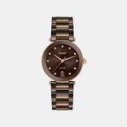 LaCoupole Women Quartz Brown Dial Analog Ceramic Watch R22242703
