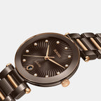 LaCoupole Women Quartz Brown Dial Analog Ceramic Watch R22242703